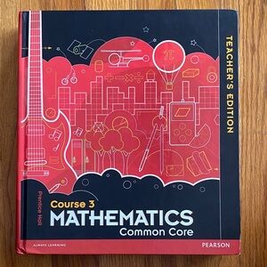 Pearson Mathematics Common Core Course 3 Teacher's Edition - Red and Black